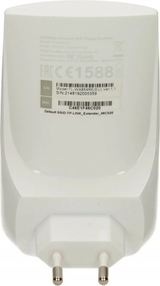 Përforcues WiFi TP-LINK TL-WA854RE, 300 Mbps, i bardhë
