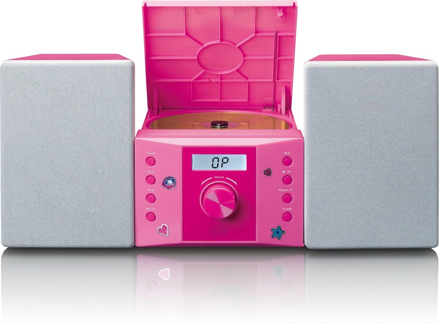 Altoparlantë Lenco MC-013, MP3, FM radio, AUX, rozë