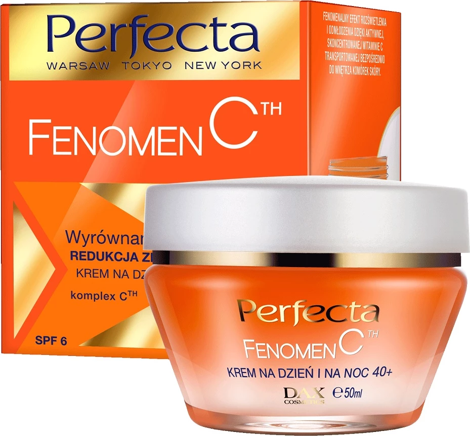 Krem fytyre dite dhe nate për femra Perfecta Fenomen C Brightening 40+, 50ml