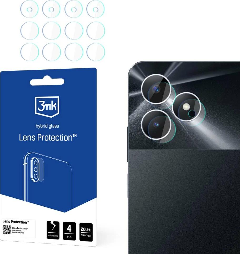 Xham mbrojtës kamerës 3mk Protection Lens Protection për Realme Note 50, hibrid