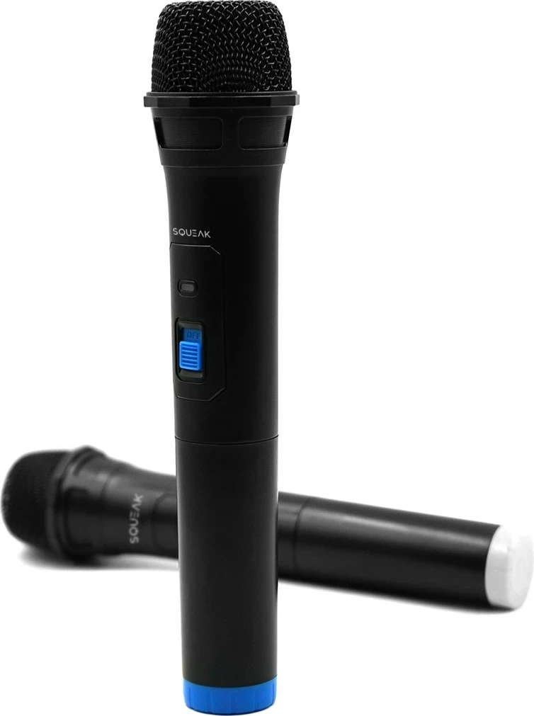 Karaoke mikrofonë SQUEAK VocalDuo 2,4G SQ1007, Set 2 copë, E zezë