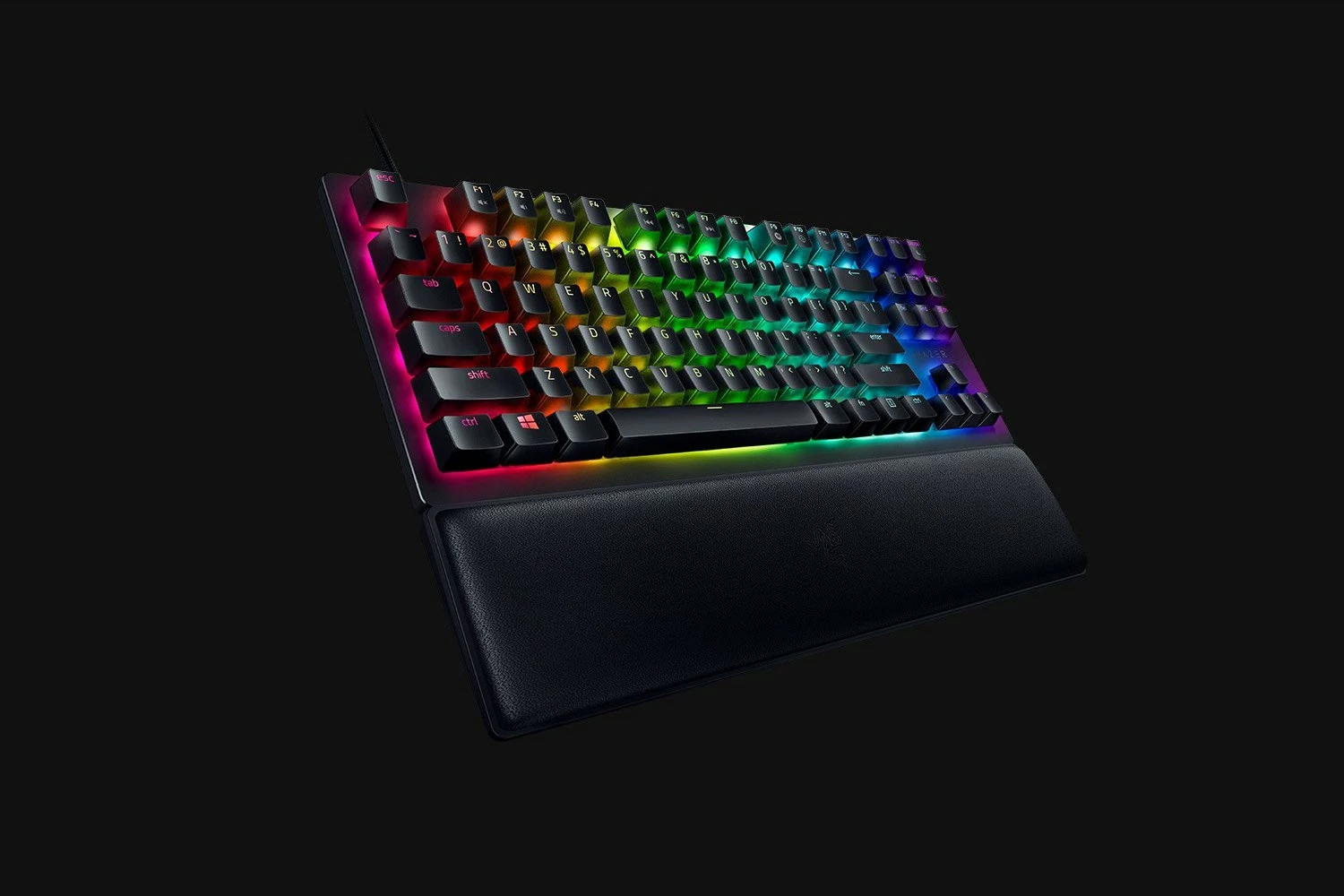 Tastierë mekanike Razer Huntsman V2 TKL, RGB, USB, QWERTZ, e zezë