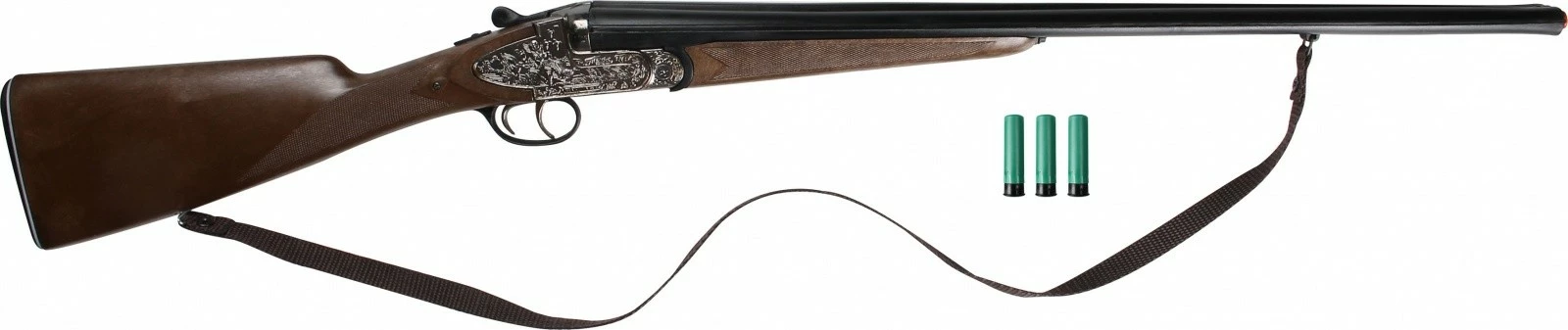 Pushkë lodër Pulio Gonher 155111/0, plastikë dhe metal, me 3 nabojë, e zezë/argjend/druri