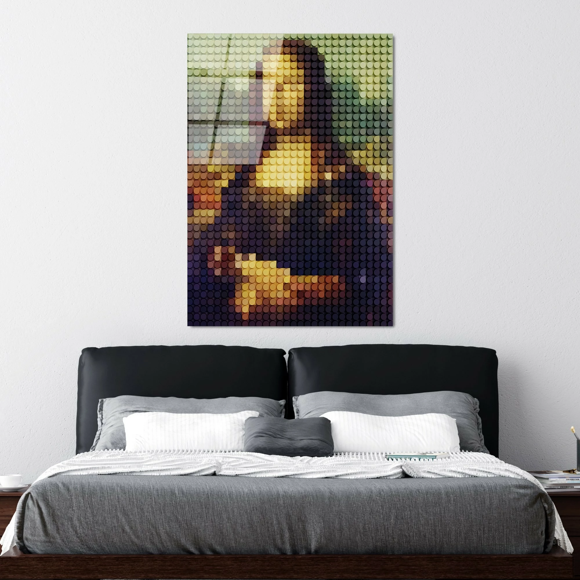 Pikturë dekorative prej xhami të temperuar, shumëngjyrëshe, Wallity UV-137, 70x100cm