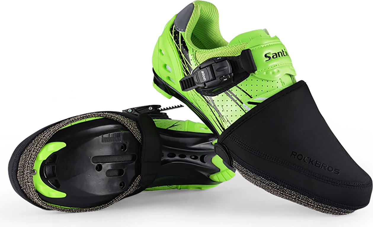 Mbrojtëse maje këpucësh për çiklizëm Rockbros LF1030, 36-42 cm, kundër erës dhe të ftohtit, çift, e zezë