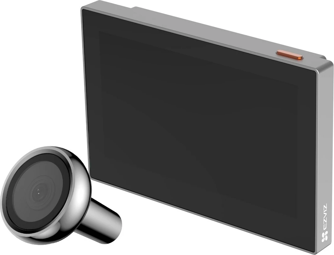 Interkom EZVIZ HP2, wireless, 2 MP, i zi/argjendtë