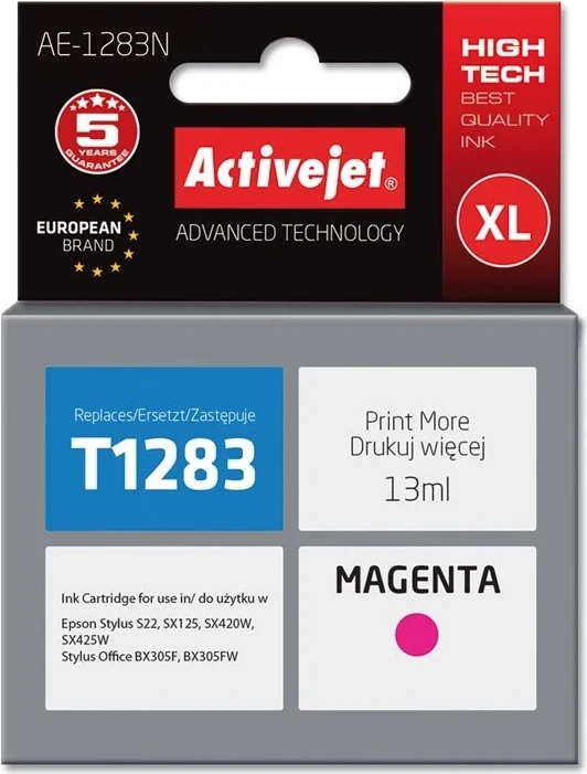 Ngjyrë zëvendësuese Activejet AE-1283N për printer Epson, 13 ml
