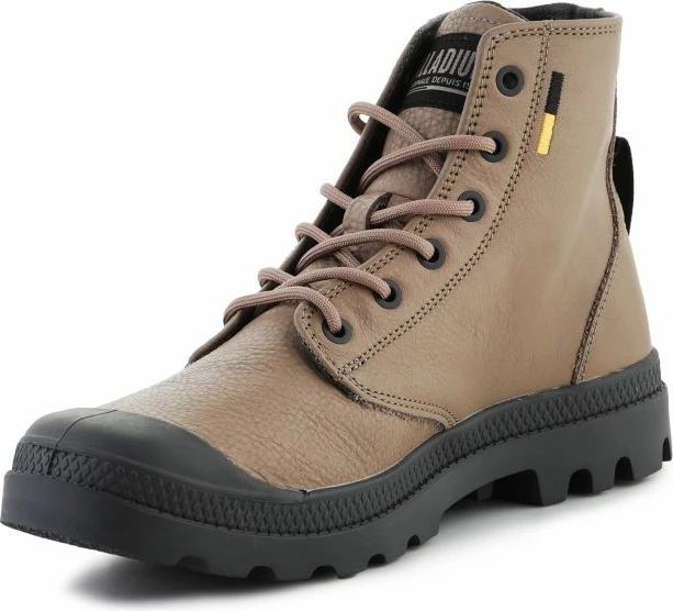 Këpucë Palladium Pampa Hi Supply Lth 77963-297, për meshkuj dhe femra, ngjyrë kafe