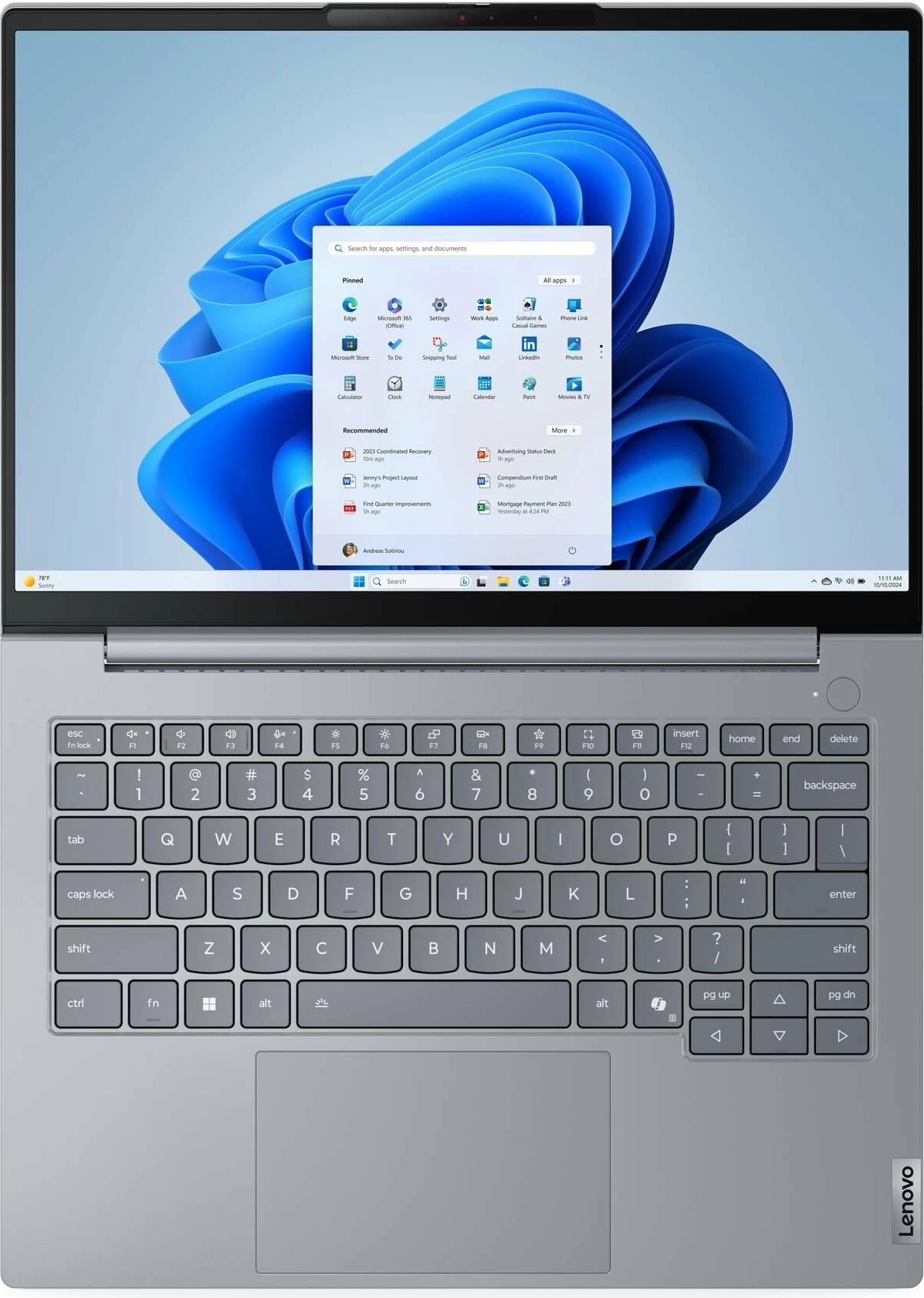Laptop Lenovo ThinkBook 14 Gen 9 IRL 21UY007EPB, Core 5 210H, 16GB RAM, 512GB SSD, 14\" WUXGA, Windows 11 Pro, gri