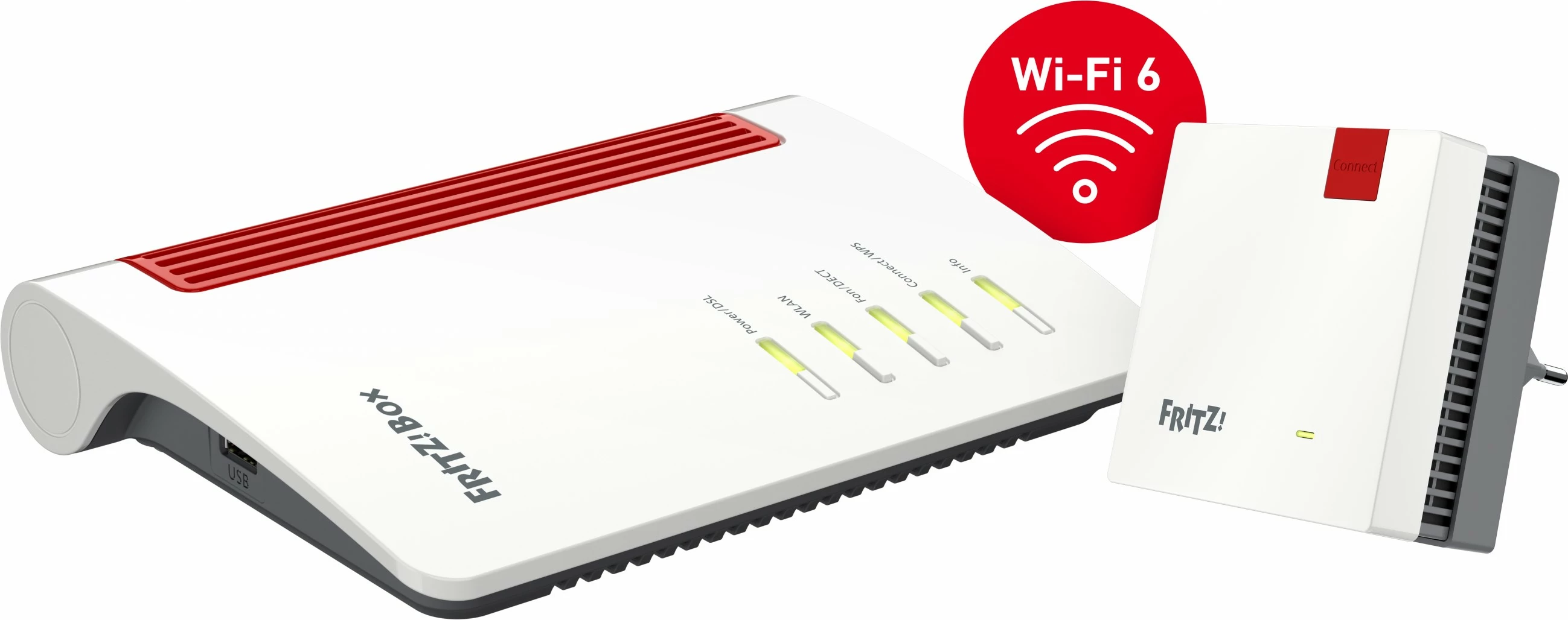Router AVM FRITZ!Mesh Set 7530 AX + 1200 AX, Wi-Fi Mesh, i bardhë