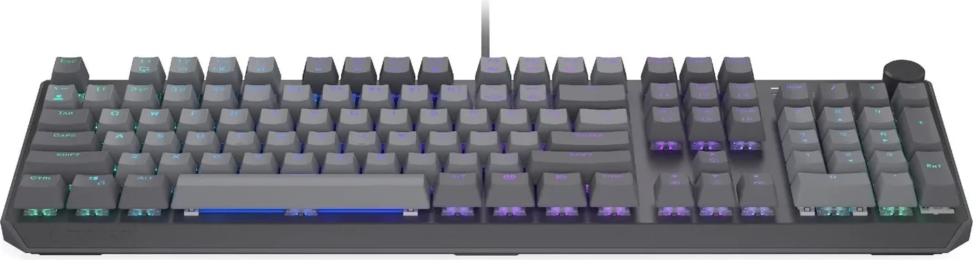 Tastierë mekanike Endorfy Thock V2, RGB, full-size, USB-C, gri