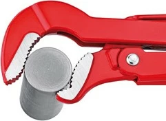 Çelës tubash Knipex 83 30 015, çelik inox, 420mm, e kuqe