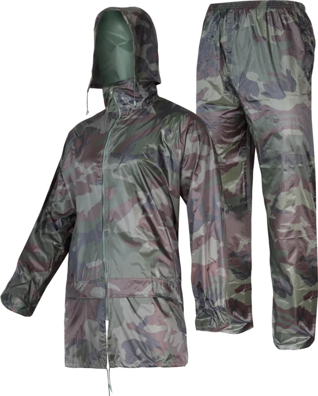 Komplet mushama shiu LAHTI PRO L4140804 XL, PVC/poliester, kamuflazh, set (xhakete + pantallona)