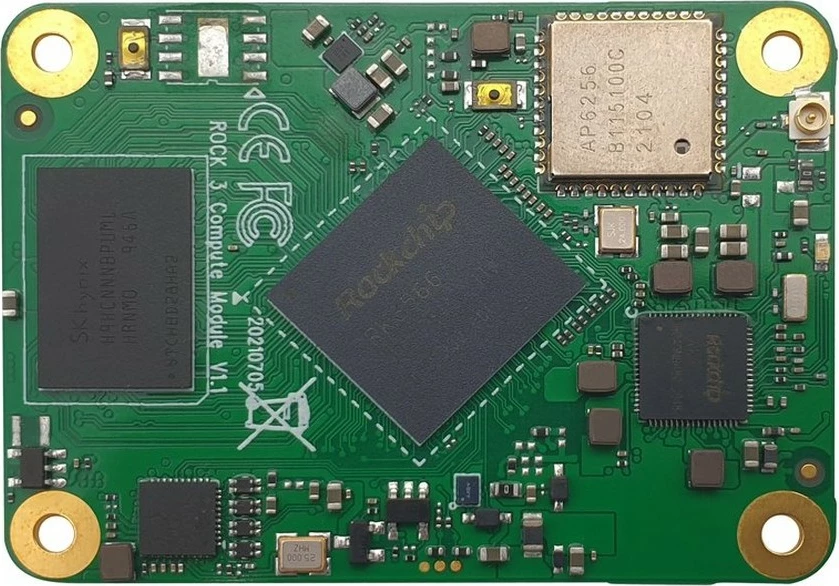 Modul kompjuteri ALLNET Radxa CM3 Model A Rock3 RK3566, 4GB RAM, 32GB EMMC, Wifi+BT