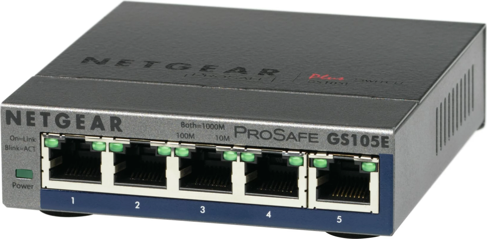 Switch NETGEAR GS105E-200PES, Managed, L2/L3, Gigabit Ethernet, Gri