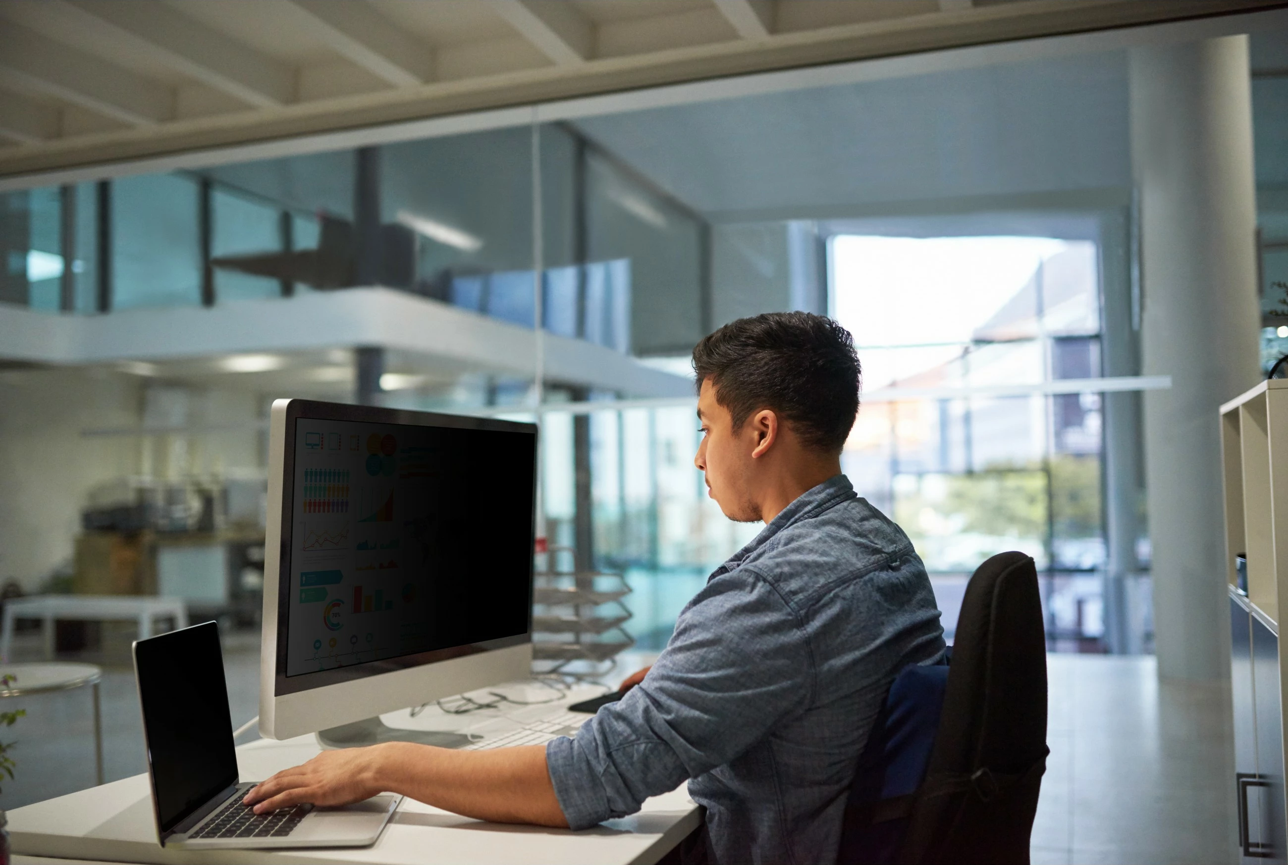 Filter privatësie 3M PF280W9B, 28 inç, 16:9, i zi