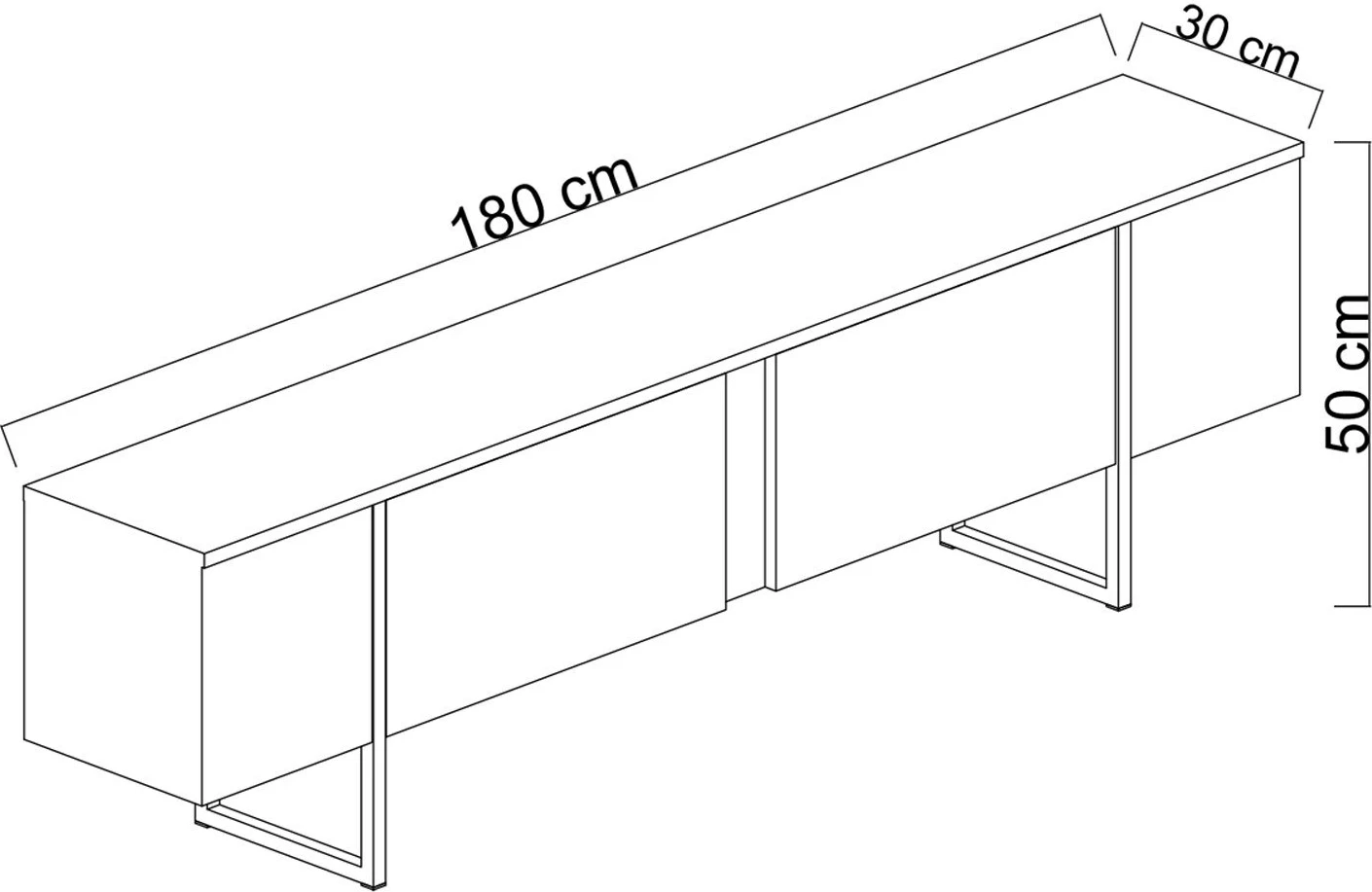 Set mobiljesh për dhomë dite Skye Decor, set luksoz, ngjyrë arre, e zezë