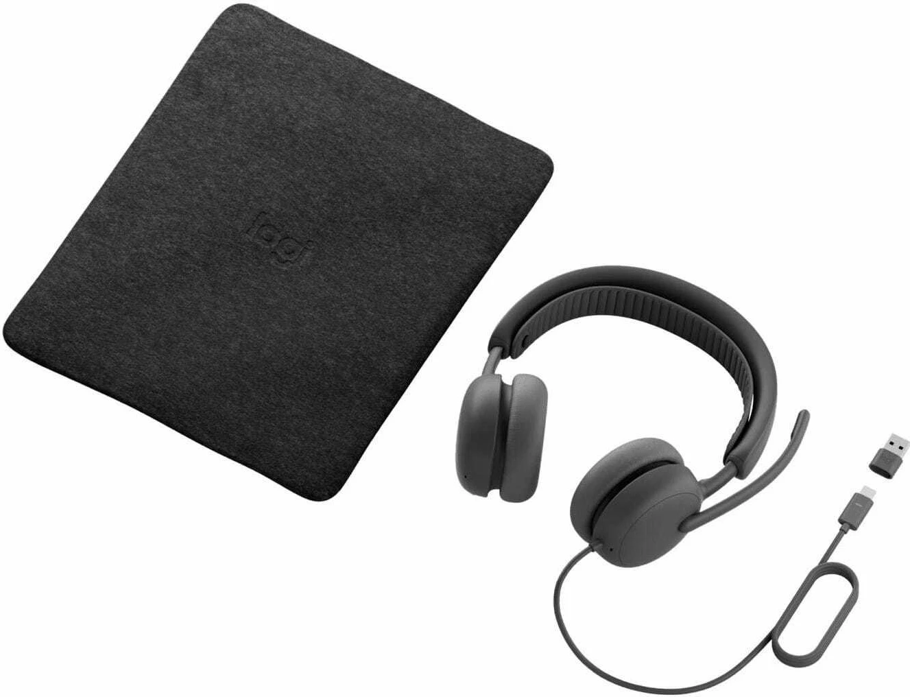 Kufje Logitech Zone Wired 2 981-001619, USB-C, me mikrofon, ANC hibride, kabllo 1.9 m, të zeza