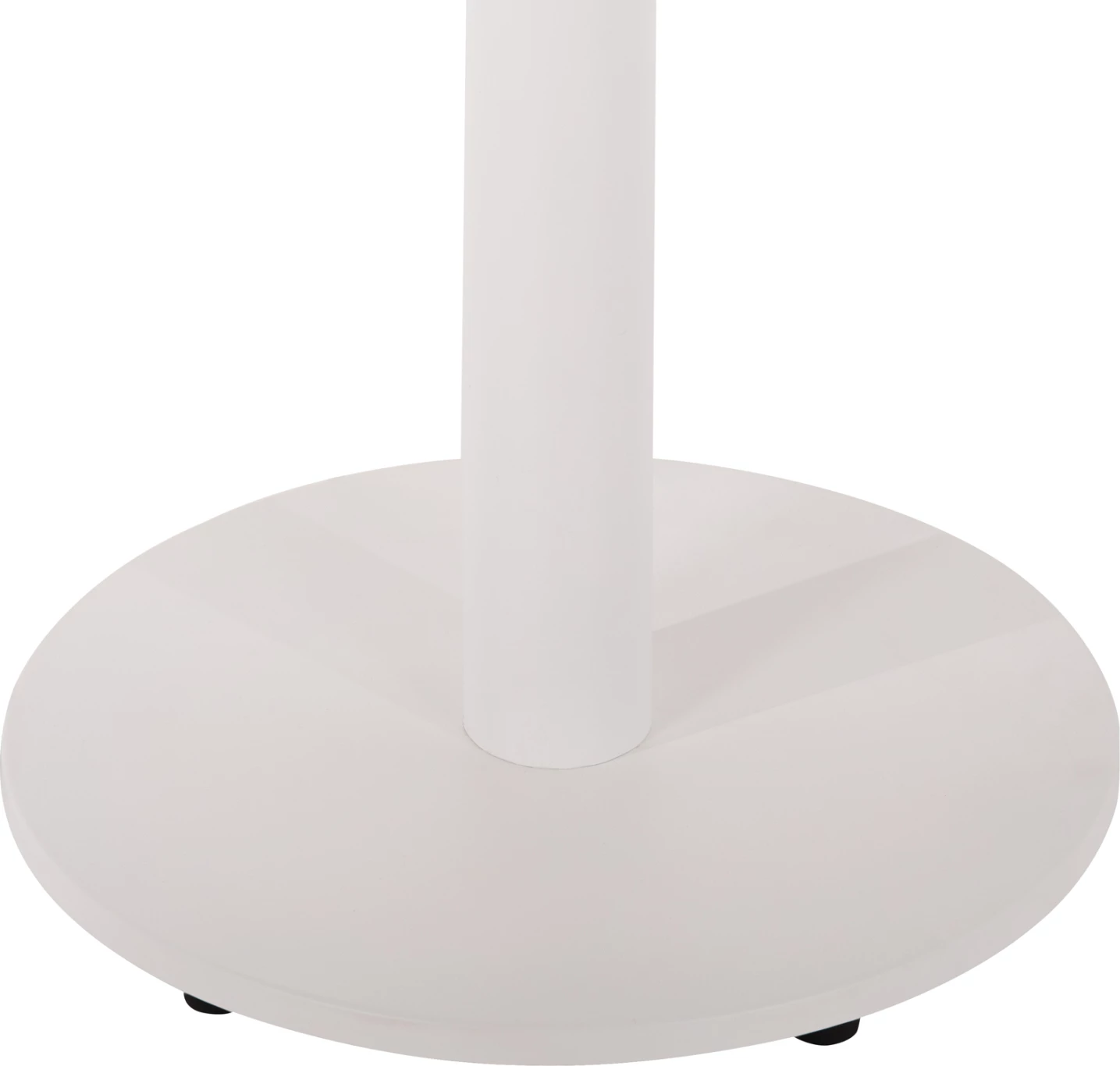 Baza e tavolinës alumini FH476.02 e rrumbullakët, ngjyrë e bardhë mat, 48x48cm, kryq Φ45Χ73Hcm