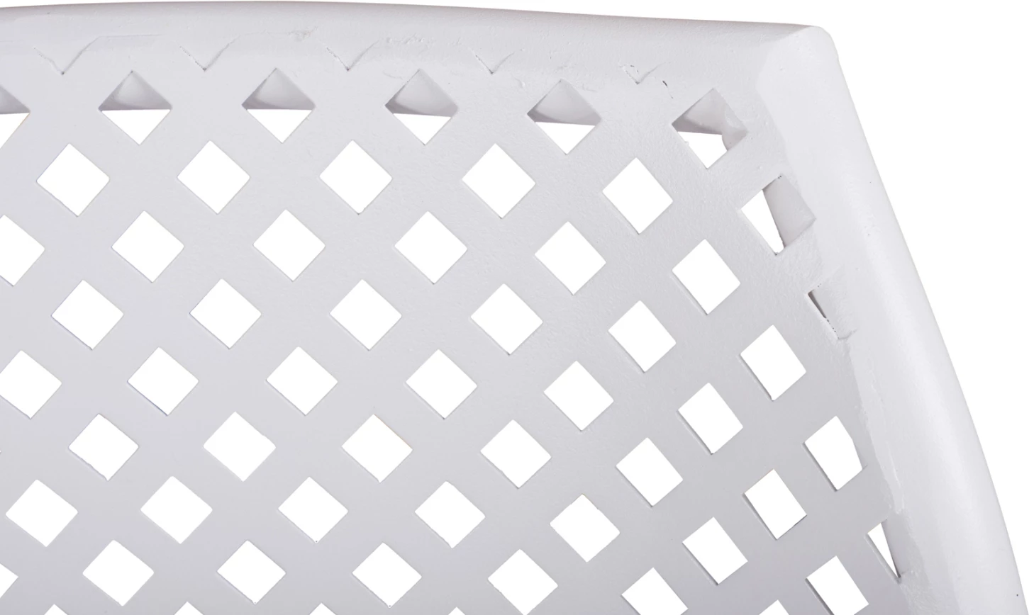 Karrige metalike e bardhë Thetis FH5173.12 55x57x79 cm