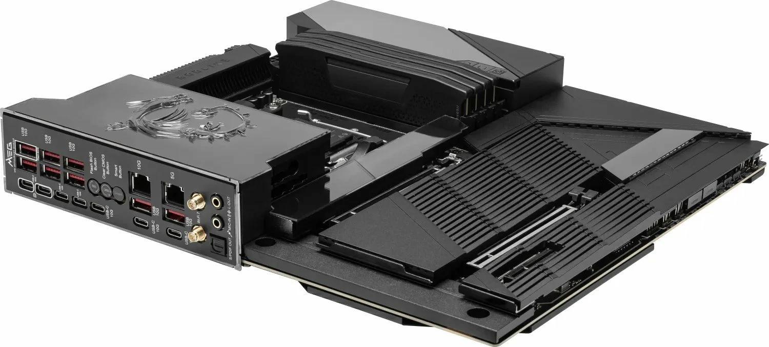 Pllakë amë MSI MEG X870E GODLIKE E-ATX, 256GB RAM, WiFi, Bluetooth, USB4, e zezë, set me antenë WiFi + 4 kabllo SATA + vida M.2 + pendrive
