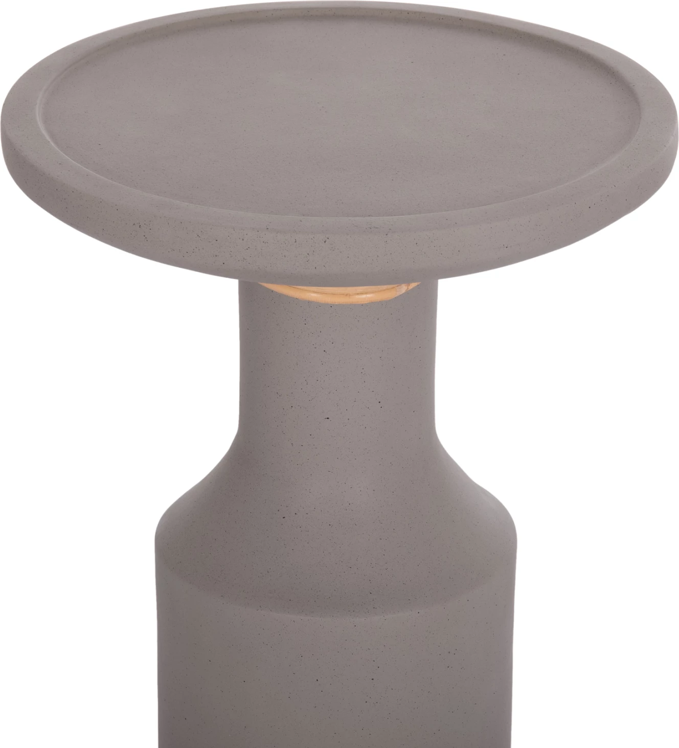 Tavolinë anësore TRED(T), çimento fibër, gri, ratan natyral, FH18169.03, 40x61cm