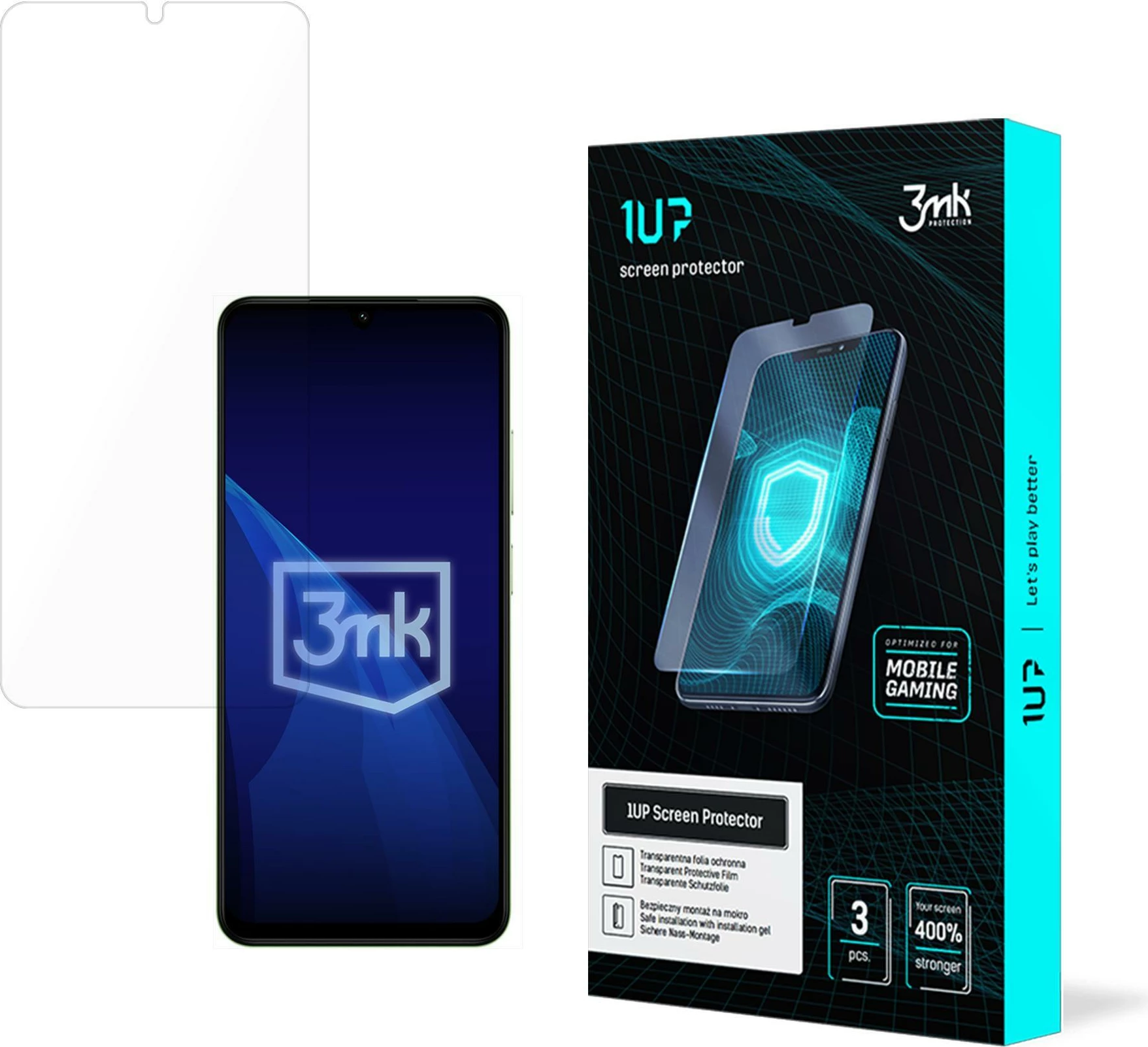 Mbrojtës ekrani 3mk 1UP për Redmi A5 4G, set 3 copë