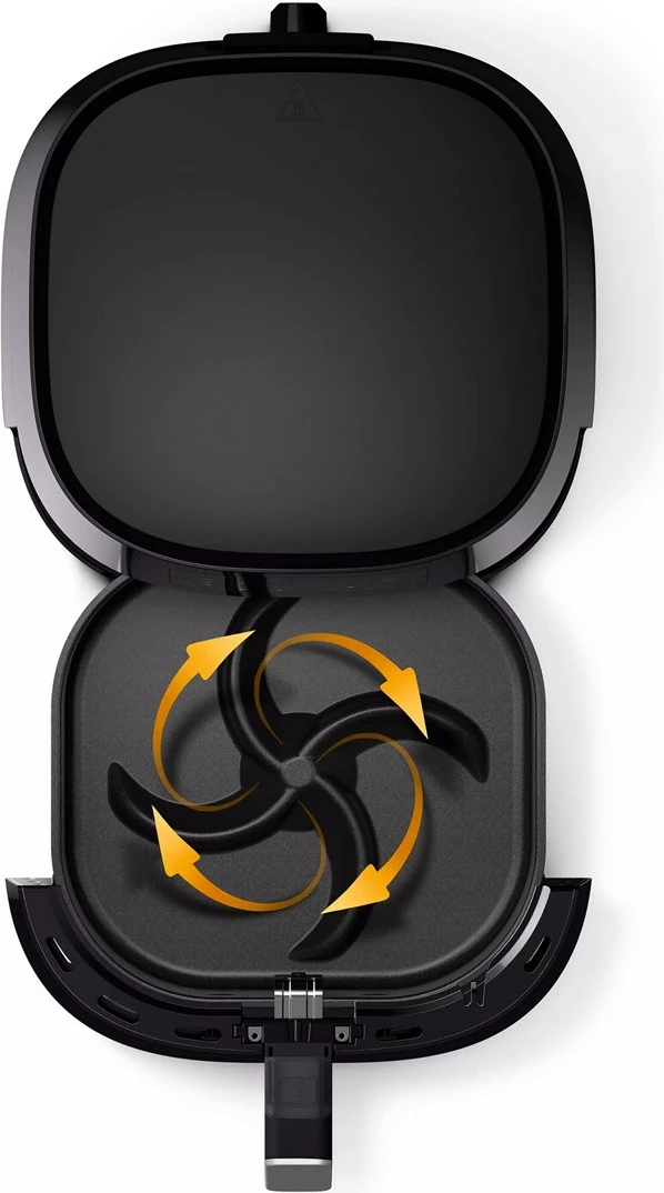 Fritezë me ajër të nxehtë Philips HD9280/90, e zezë