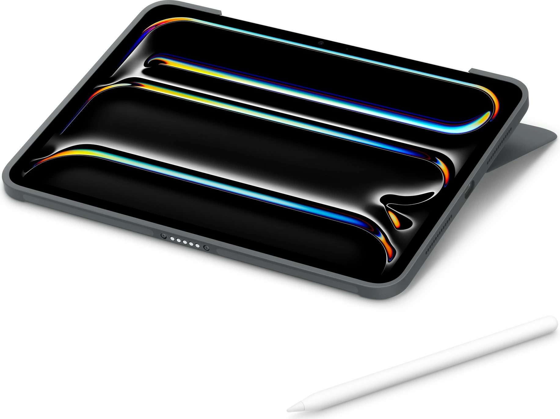 Tastierë me trackpad Logitech për iPad Pro 13-inch (M4), QWERTY, anglisht, me dritë, e zezë