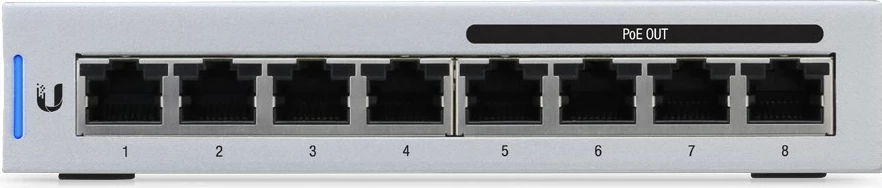Switch Ubiquiti UniFi 5 x Switch 8, Managed, Gigabit Ethernet (10/100/1000), PoE, gri
