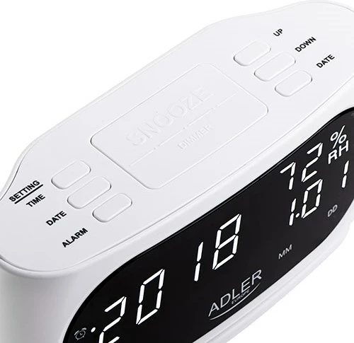 Orë alarmi Adler AD 1186, e bardhë