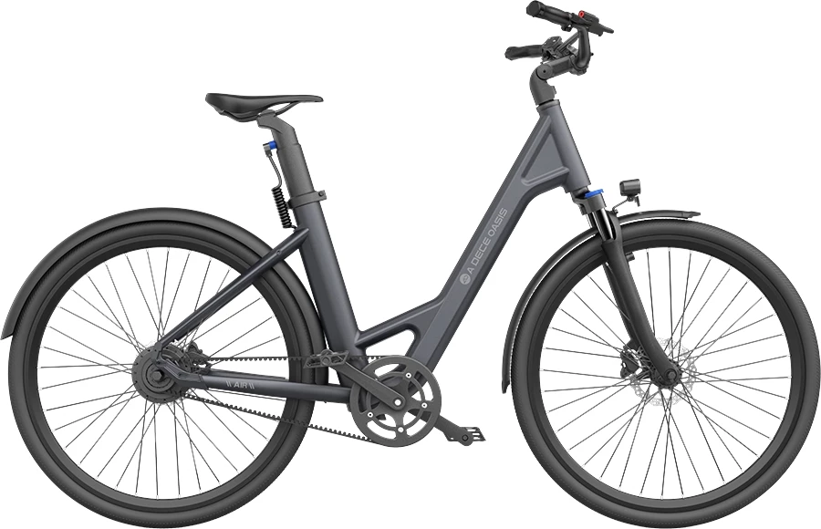 Biçikletë elektrike city ADO Air 28 28" 250W 36V 9.6Ah, deri 100 km, gri