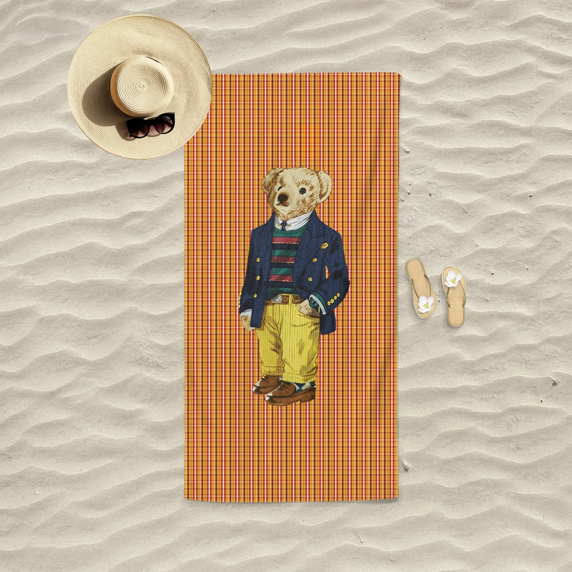 Peshqir plazhi Mijölnir, ari lodër, portokalli