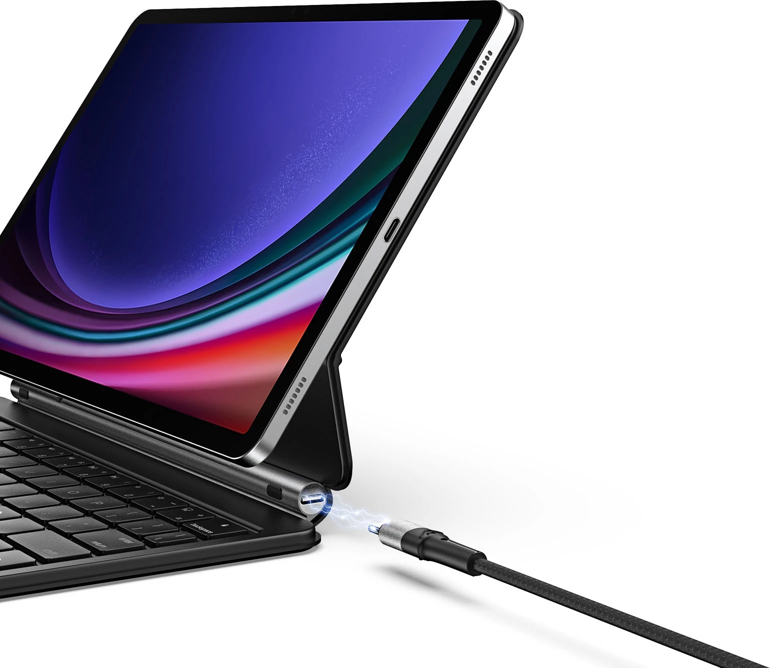 Mbështjellës me tastierë Bluetooth Dux Ducis MK Series për Samsung Galaxy Tab S9/S8/S7, i zi