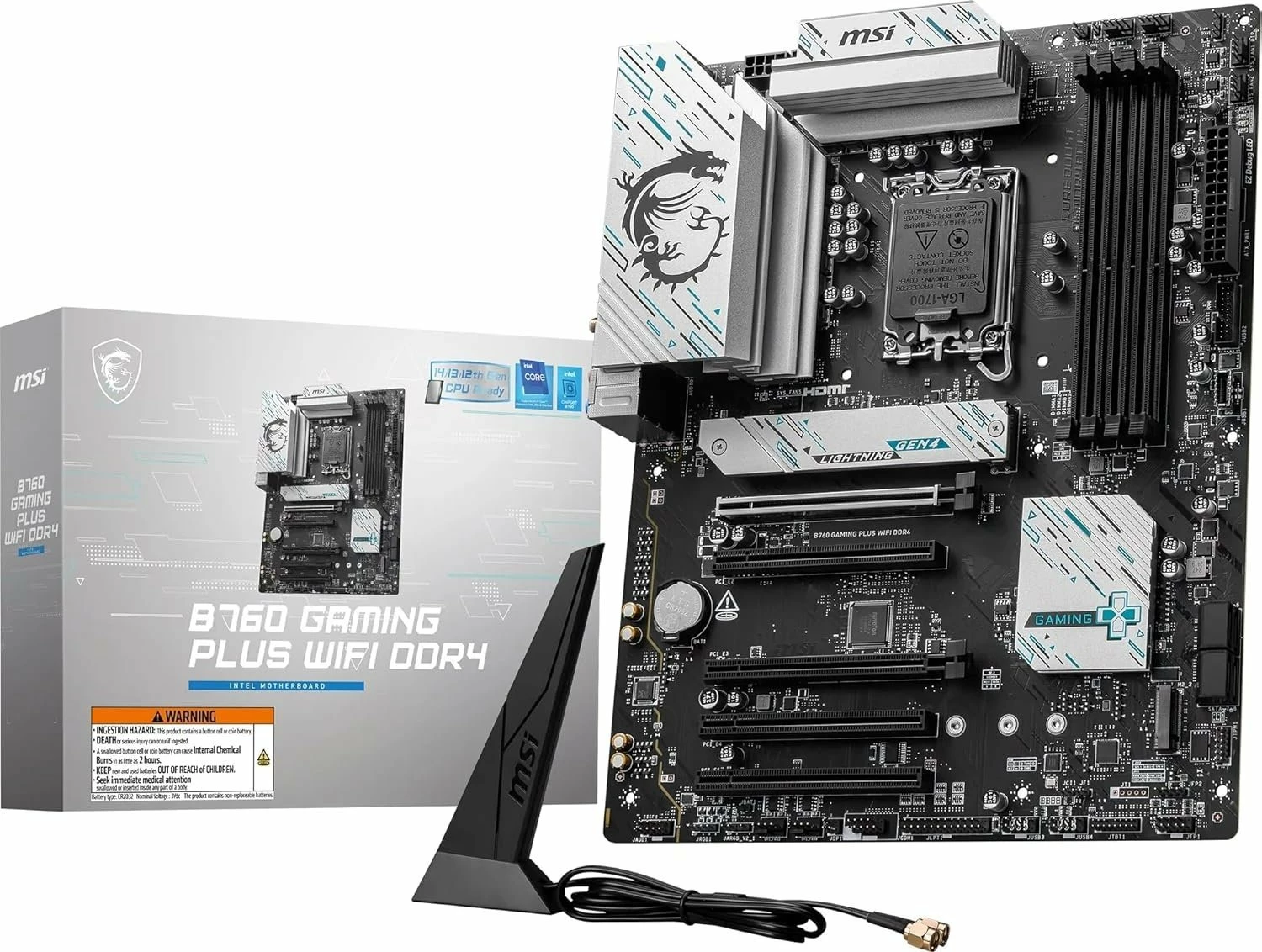 Pllakë amë MSI B760 Gaming Plus WiFi DDR4 ATX LGA1700