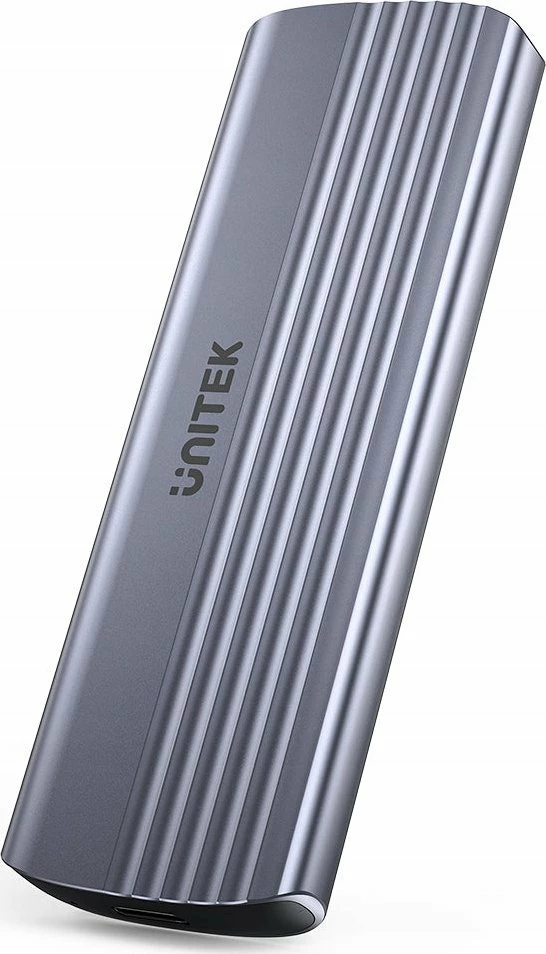 Kasë e jashtme për SSD M.2 NVMe Unitek S1241B01, USB-C 10Gbps, alumin, argjend