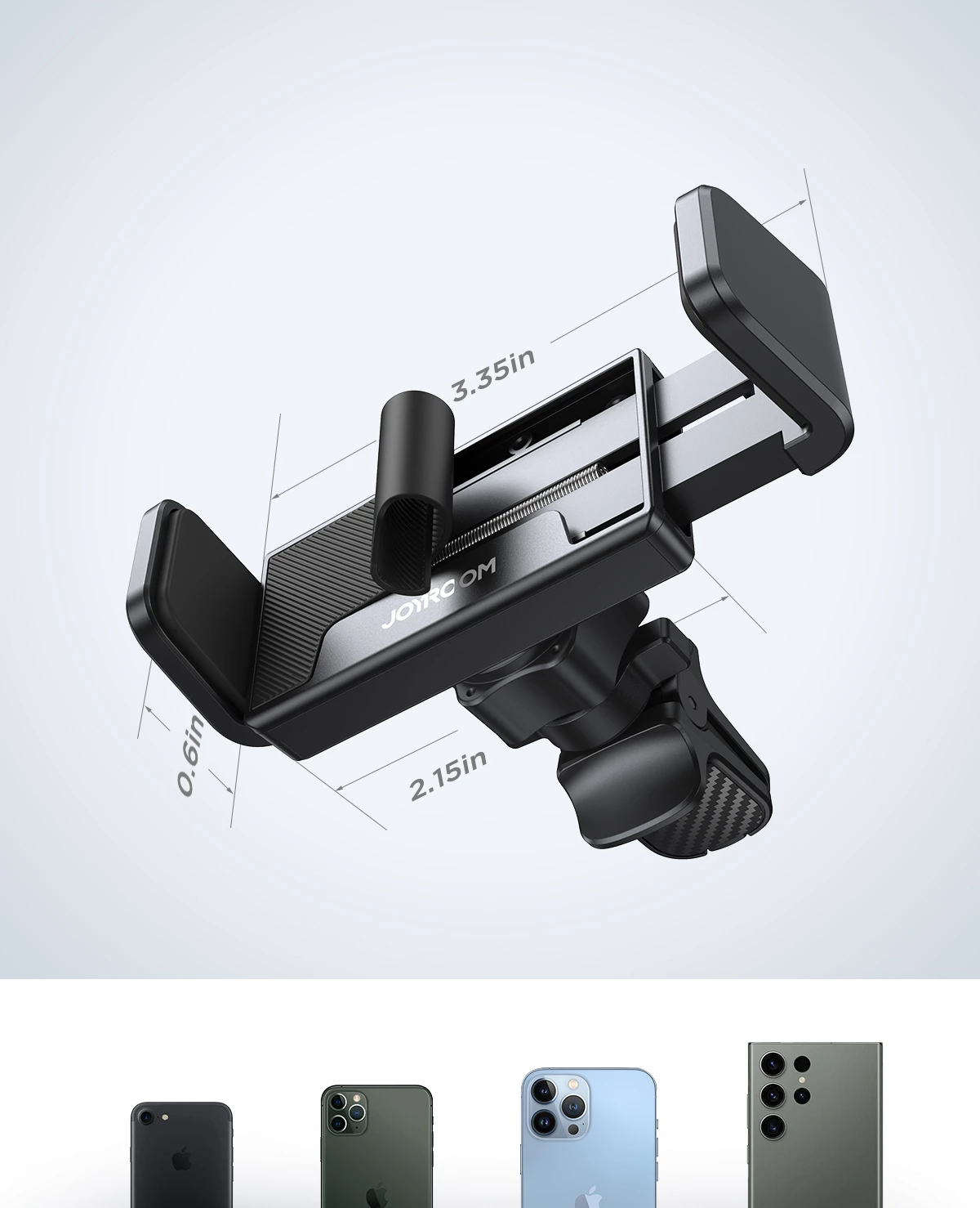 Mbështjellës Joyroom JR-ZS377 për makinë, për grilë ajri, i zi