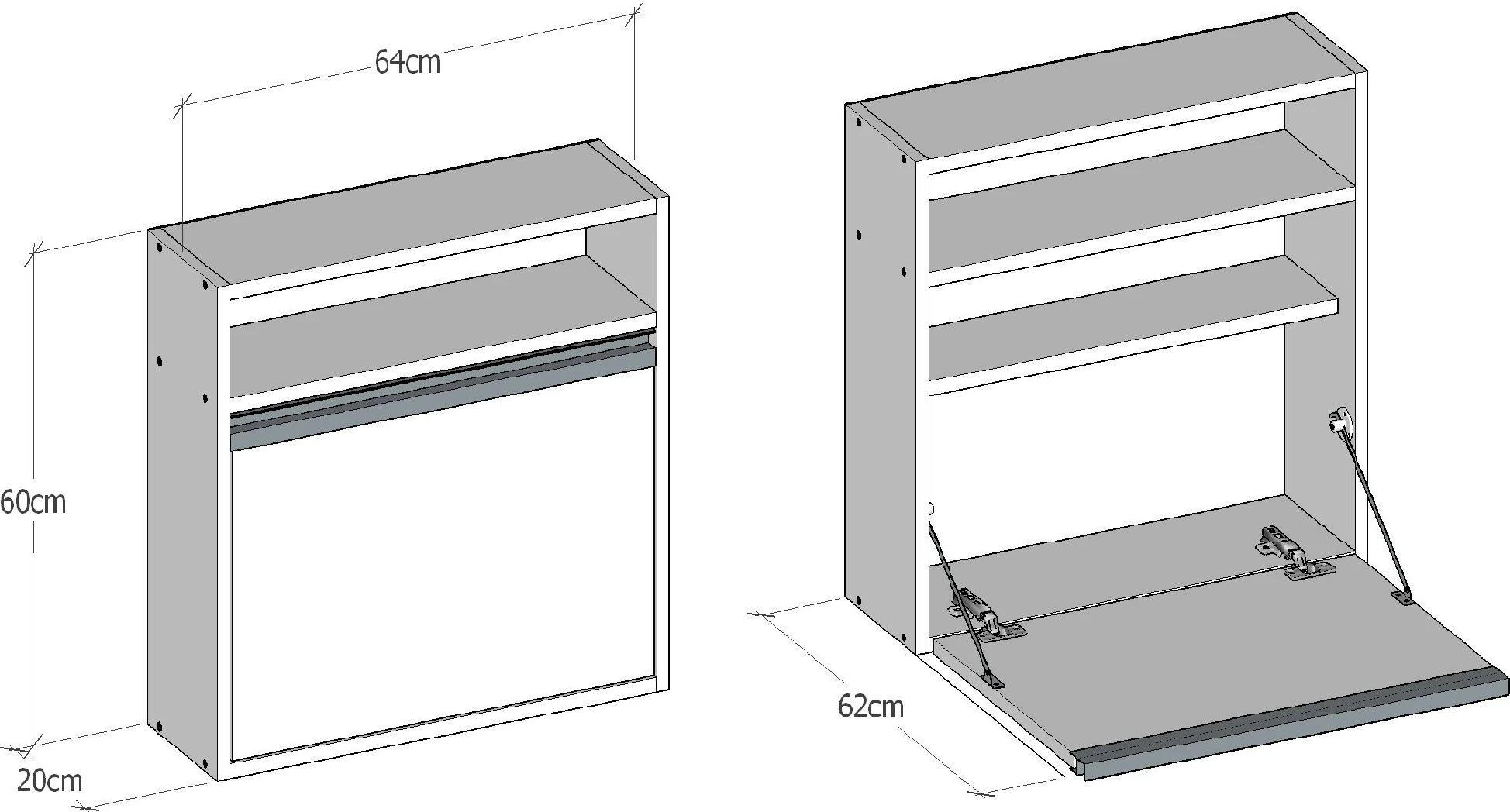 Tavolinë studimi Hanah Home, Optimum, e bardhë