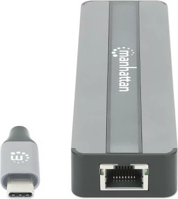 Docking station MANHATTAN 7-in-1, HDMI, RJ45, 2xUSB-A, SD/MicroSD, gri