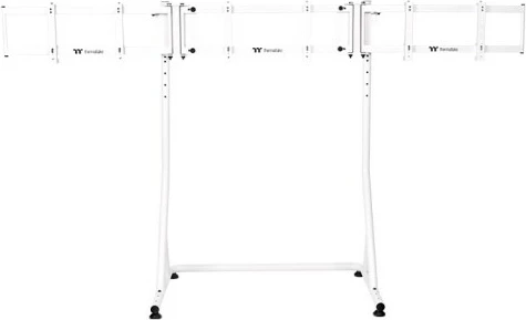 Mbajtës monitorësh Thermaltake Triple Monitor Stand Pro Snow, për 3 ekrane, çelik, i bardhë