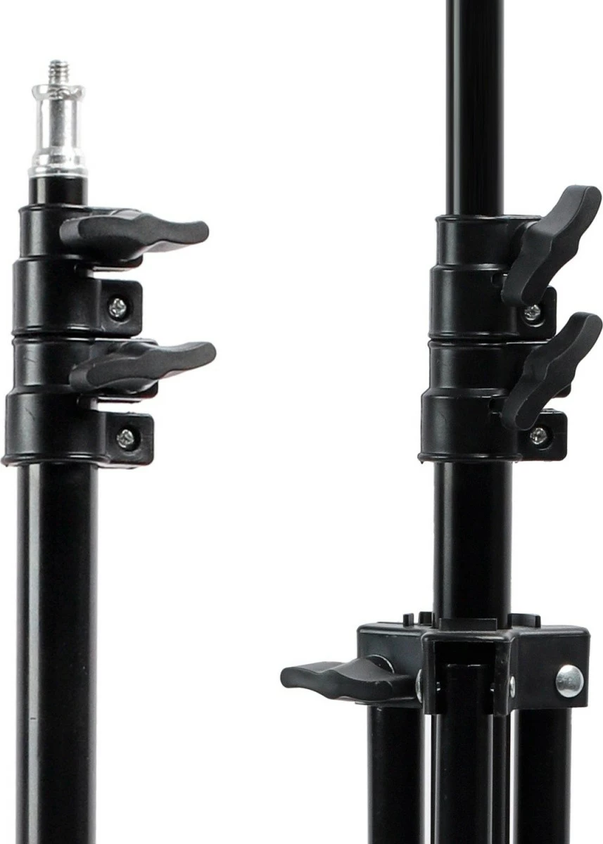 Stativ për lampë unazore LED, Maclean MC-163, lartësi 62-190 cm, ngarkesë 3 kg, 12" kompatibilitet MCE612/MCE612B, i zi