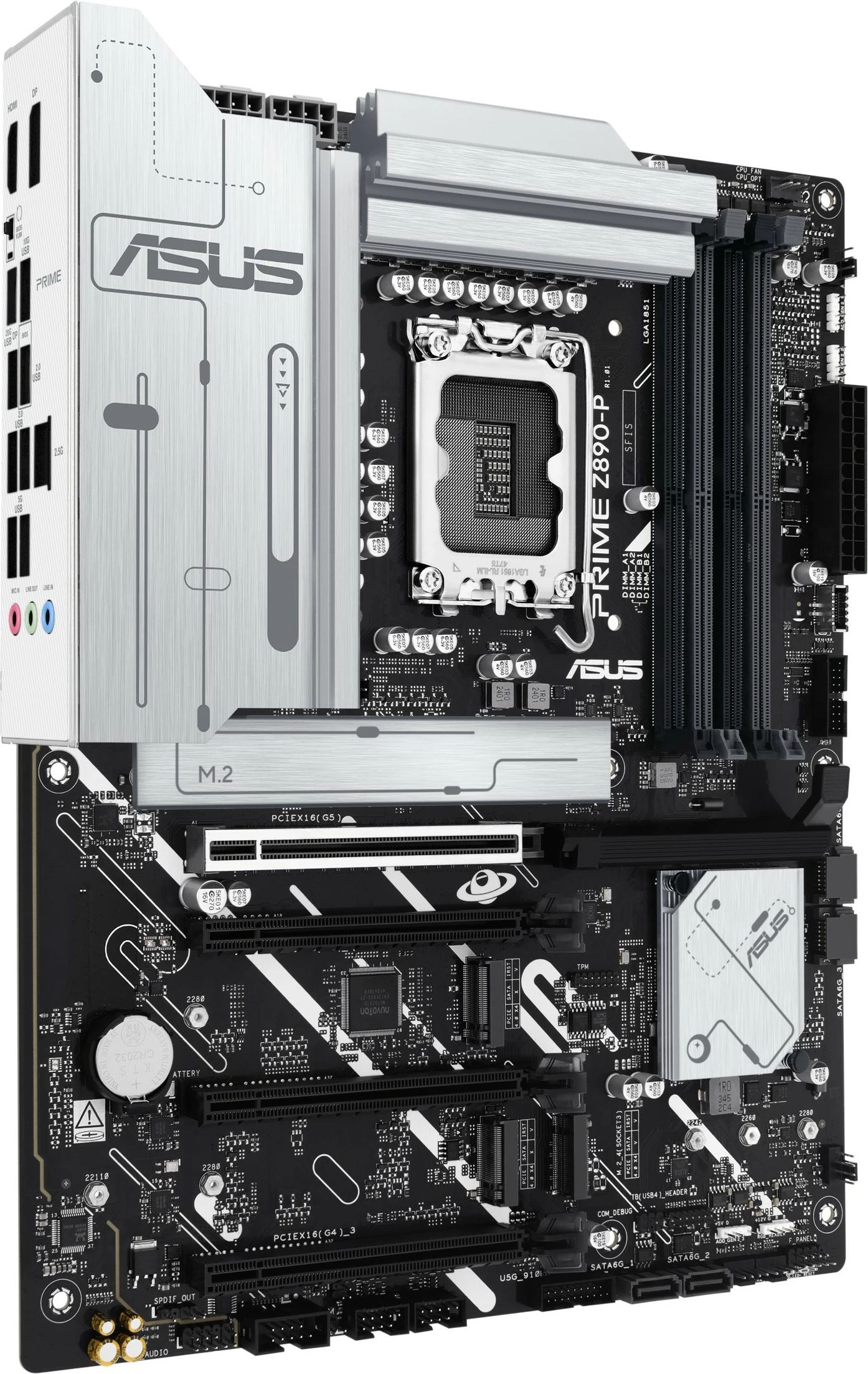 Pllakë amë ASUS PRIME Z890-P, Intel, LGA 1851, DDR5, 192 GB