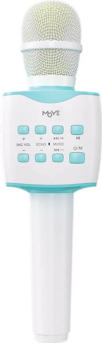 Mikrofon karaoke Moye Melodious MDS-5 Bluetooth 5.0, TF/USB, i bardhë me mentë