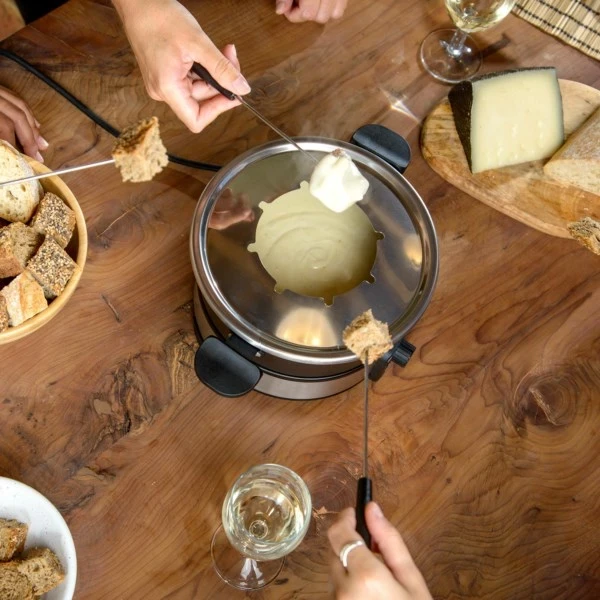 Set Fondue Taurus FF2 për 8 persona, Argjendtë