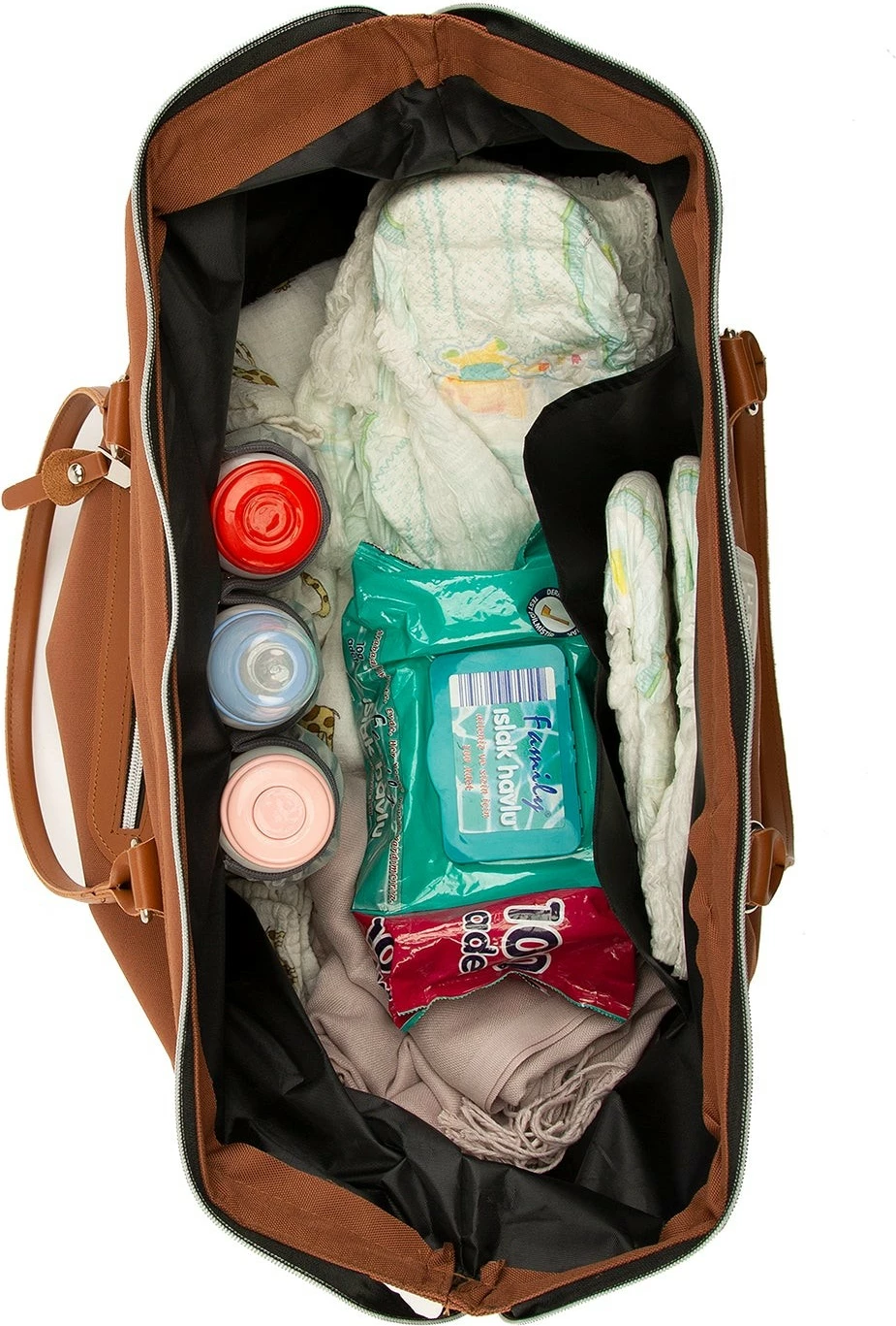 Çantë për pelena, Zoozie Bags, 2169 - 53050, ngjyrë deve