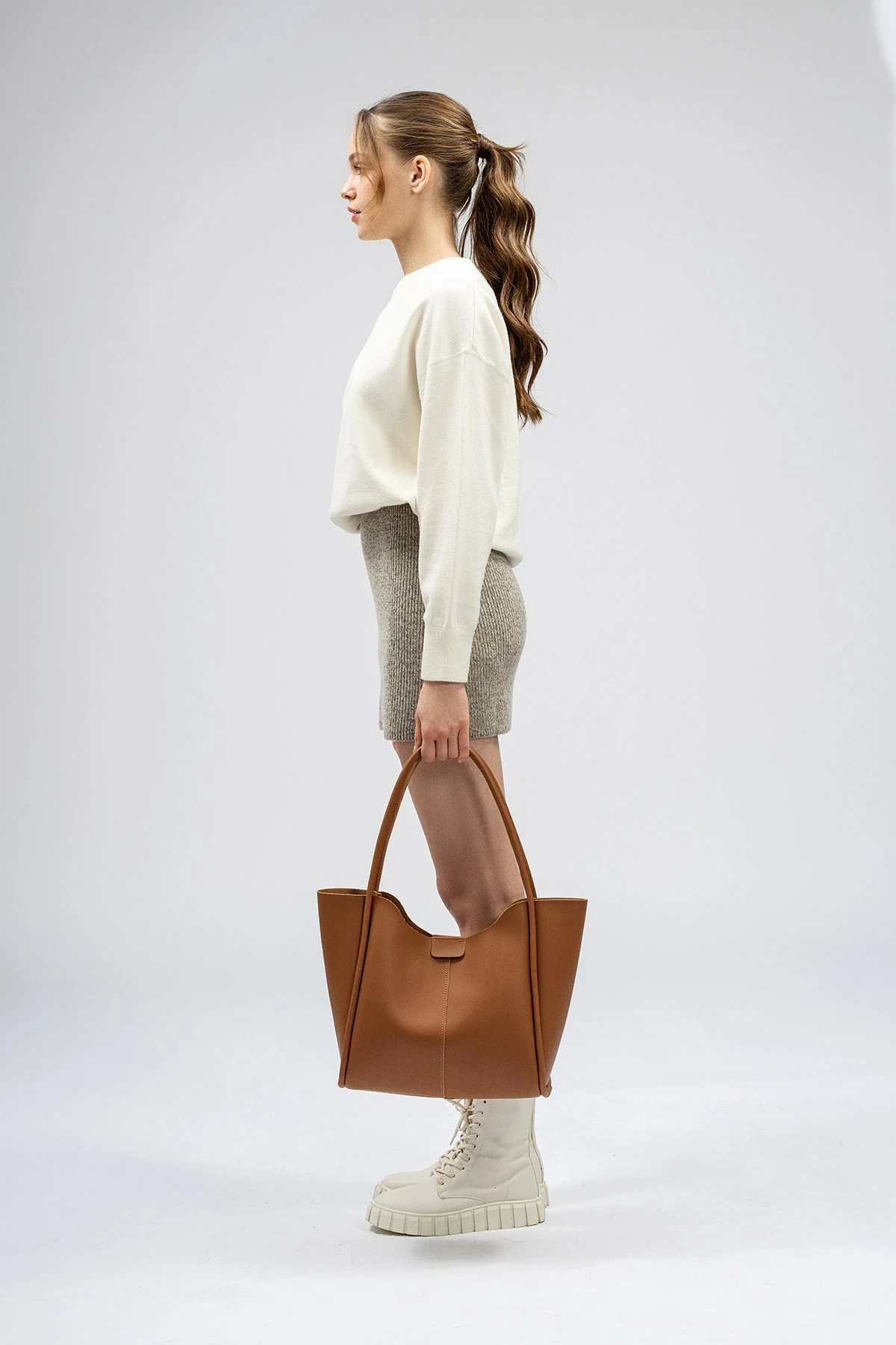 Çantë tote Lucky Bees, ngjyrë tan, 1264 Epy