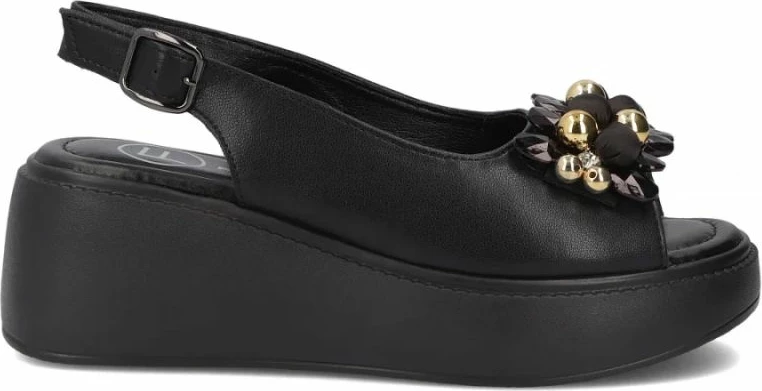 Sandale me platformë Filippo DS7577, të zeza