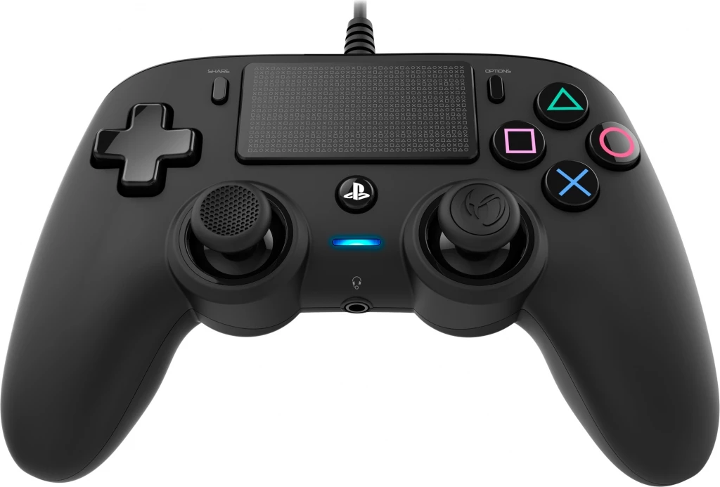 Kontroller PS4 me kabllo Nacon Compact, 3 m, vibro, touchpad, 3.5 mm, i zi