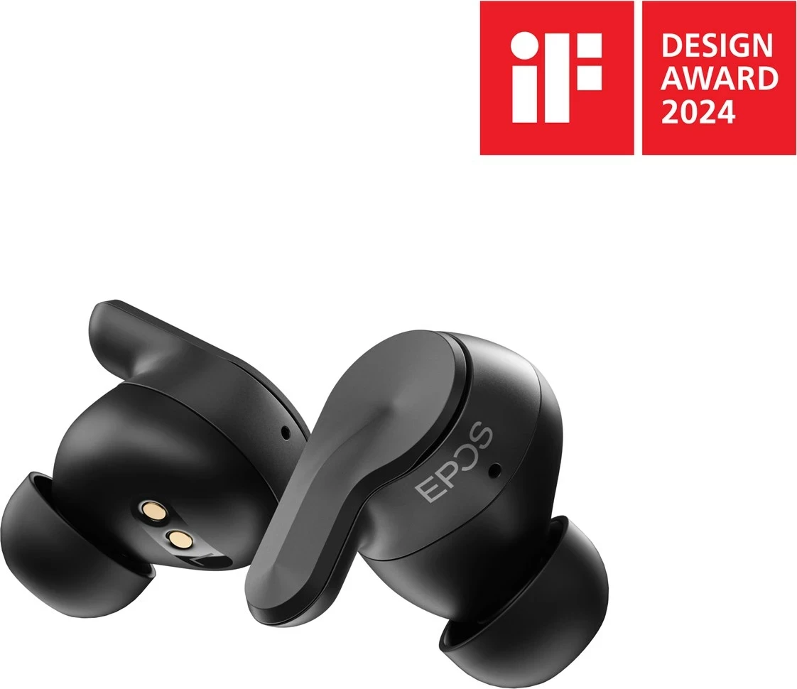 Kufje EPOS ADAPT E1TWS, True Wireless, Bluetooth 5.3, të zeza, me kuti karikimi