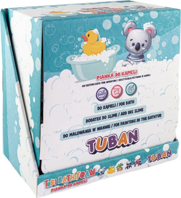Set shkumë për banjë TUBAN Tubi Bath Foam, 200 ml, 15 copë, Mix ngjyrash